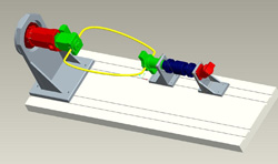 CAD eines Antriebsprüfstands